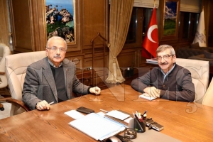 Başkan Güler, Atuntaş’la çalışmaları değerlendirdi Başkan Güler, Atuntaş’la çalışmaları değerlendirdi